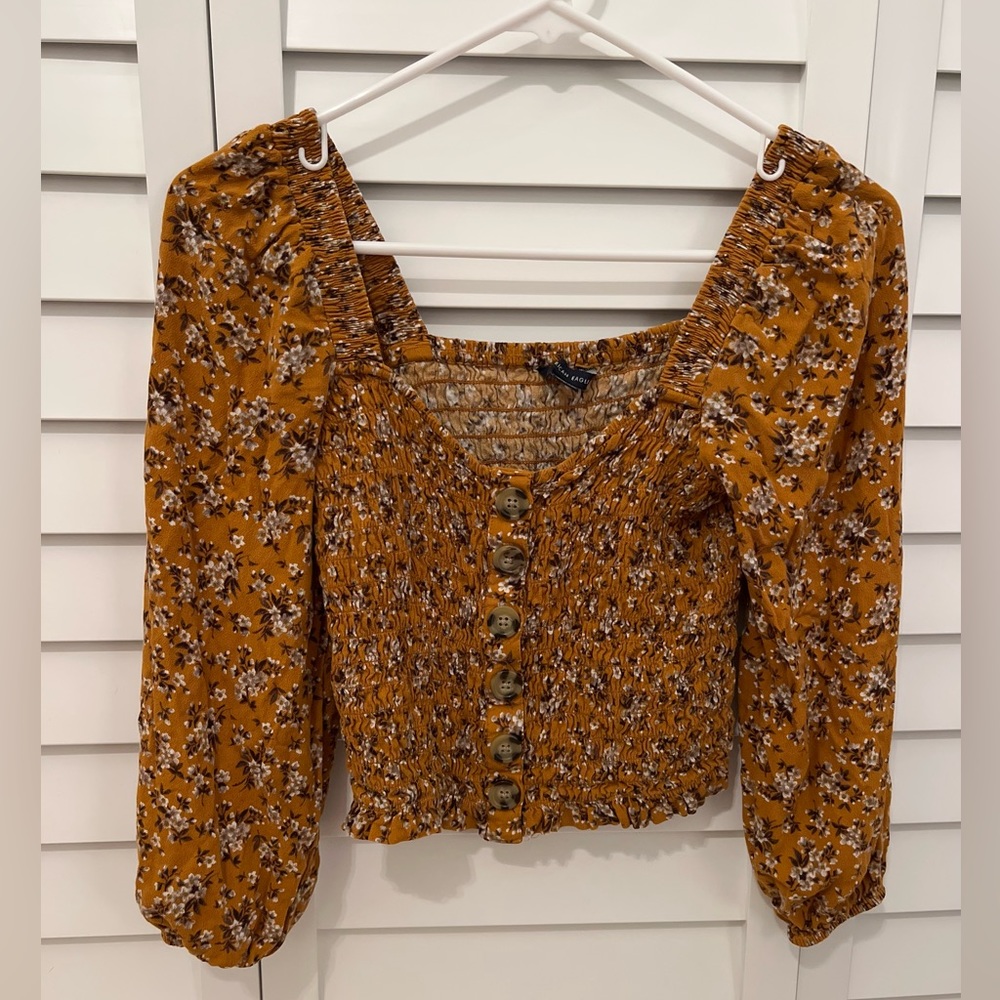 American Eagle Floral Shirt - XS